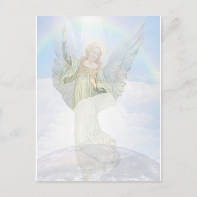 Carte Postale Ange gardien dans les nuages (Devant)