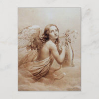 ANGE JOUER LYRA SUR LES NUAGES