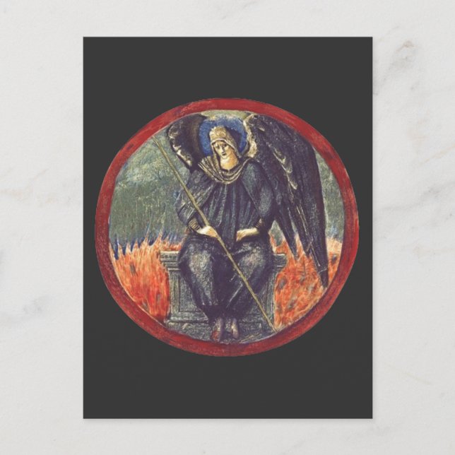Carte Postale Ange noir de Cherubim (Devant)
