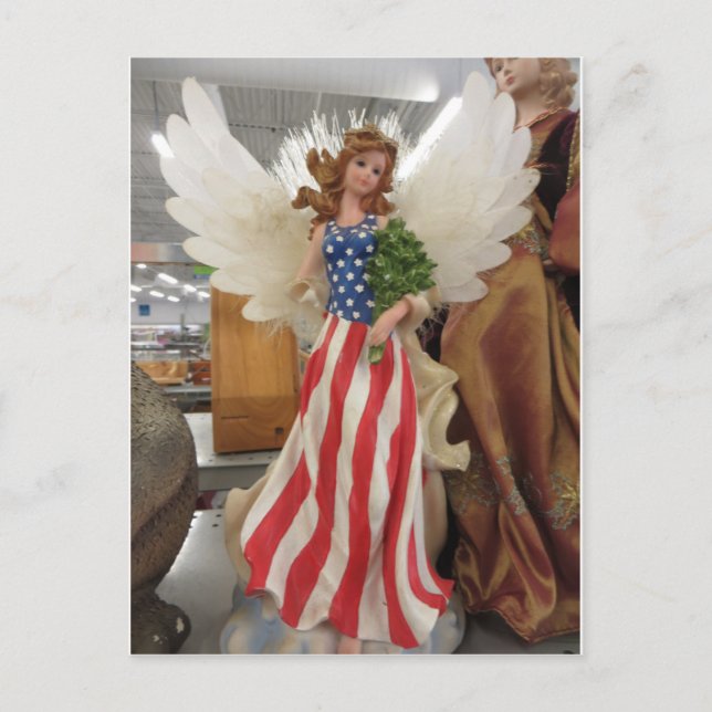 Carte Postale Ange patriotique (Devant)