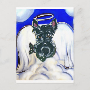 Carte Postale ange terrier écossais