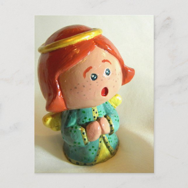 Carte Postale Ange vert II (Devant)