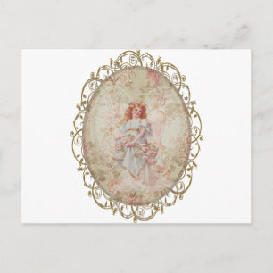 Carte Postale Angel aux fleurs