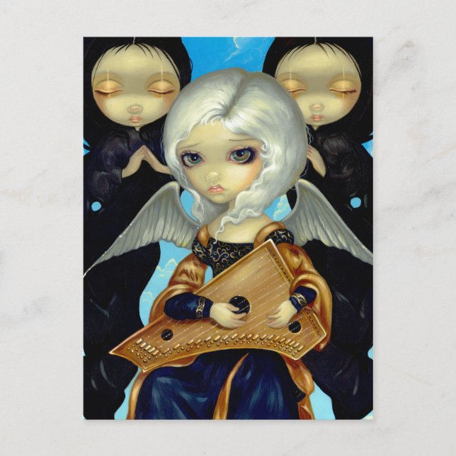 Carte postale "Angel avec une psalterie" (Devant)