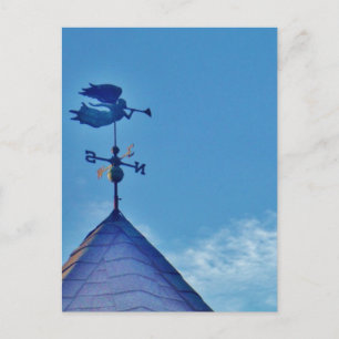 CARTE POSTALE ANGEL BLOWING HORN