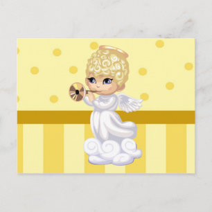 Carte postale Angel de cheveux bouclés
