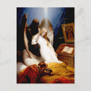 Carte Postale Angel de la mort par Horace Vernet (1851)