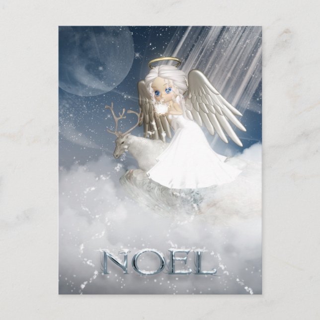 Carte postale Angel de neige - NOEL (Devant)