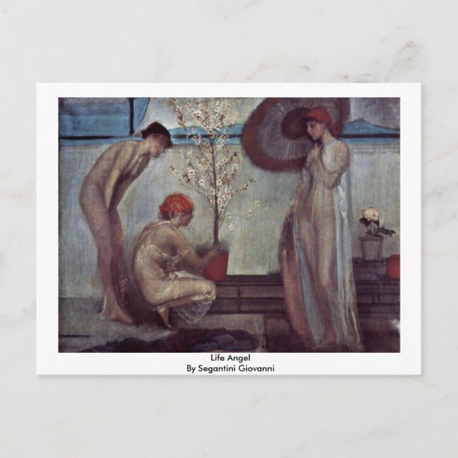 Carte Postale Angel De Vie Par Segantini Giovanni (Devant)