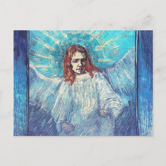 Carte Postale Angel demi-figure (après Rembrandt) Van Gogh Fine (Devant)