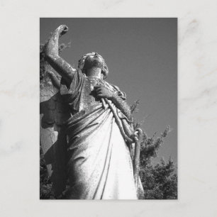 Carte Postale Angel en noir et blanc