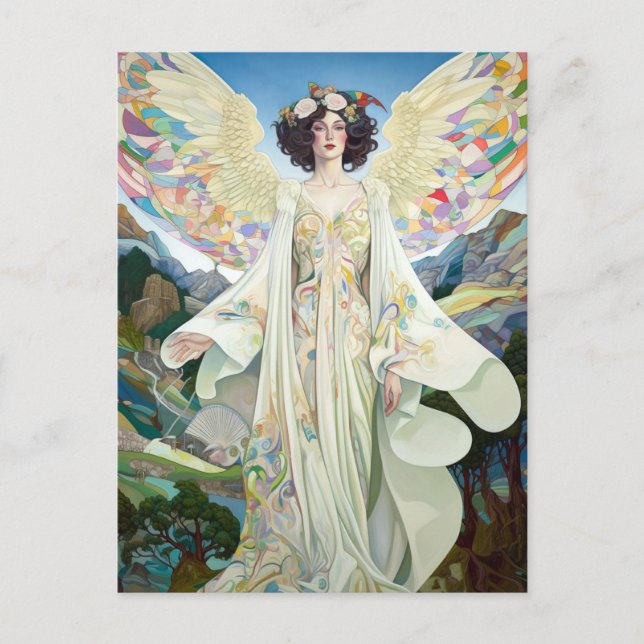 Carte Postale Angel Imaginaire Art (Devant)