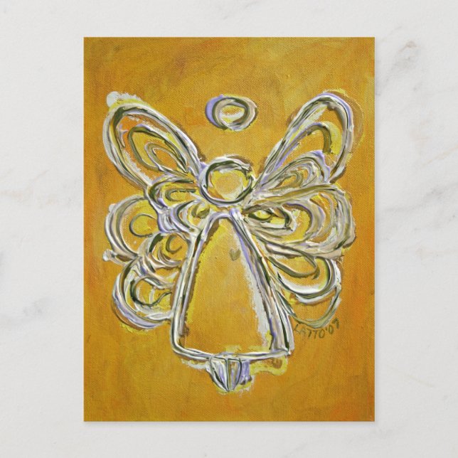 Carte postale Angel jaune (Devant)