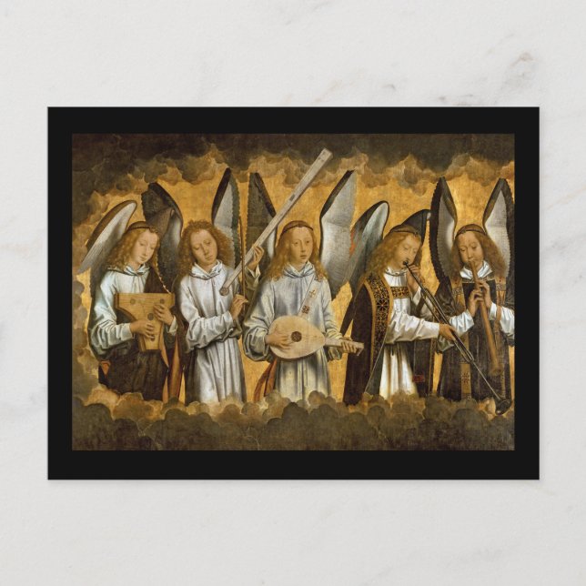 Carte Postale Angel Musicians c1480 (Devant)