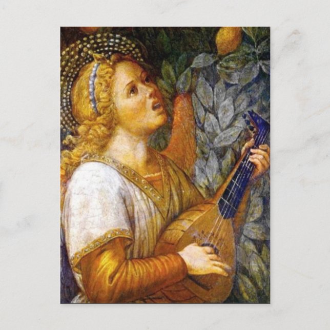 Carte Postale ANGEL MUSICIEN Musique faisant Noël Angles (Devant)