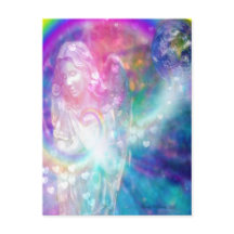 Angel Priant Monde Paix Belle aquarelle