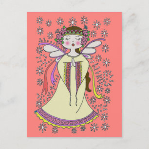 Carte Postale Angel Ukrainien Folk Art