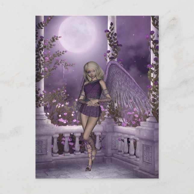 Carte postale Angel Violet Charms (Devant)