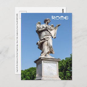 Carte Postale Angel with the Sudarium - Sant'Angelo bridge, Rome