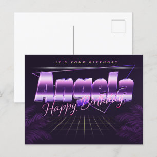 Carte Postale Angela Name