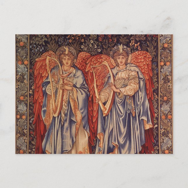 Carte Postale Angeli Laudantes par Sir Edward Coley Burne Jones (Devant)