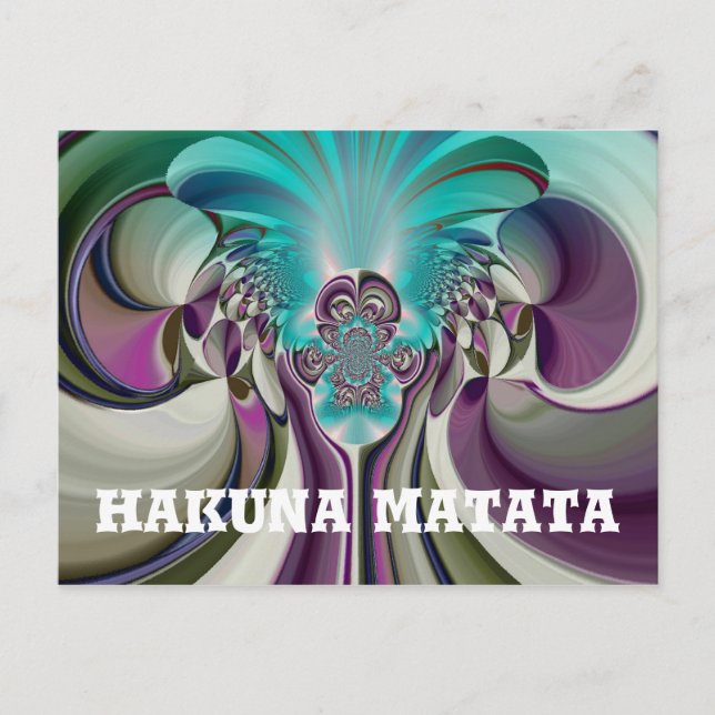 Carte Postale Angelic Hakuna Matata Cadeaux HeartCustom Produit (Devant)