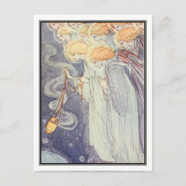 Carte Postale Angels vintages par Florence Harrison (Devant)
