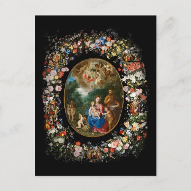 Carte Postale Anges Offrant Des Cadeaux (Devant)