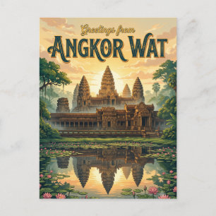 Carte Postale Angkor Wat Cambodge