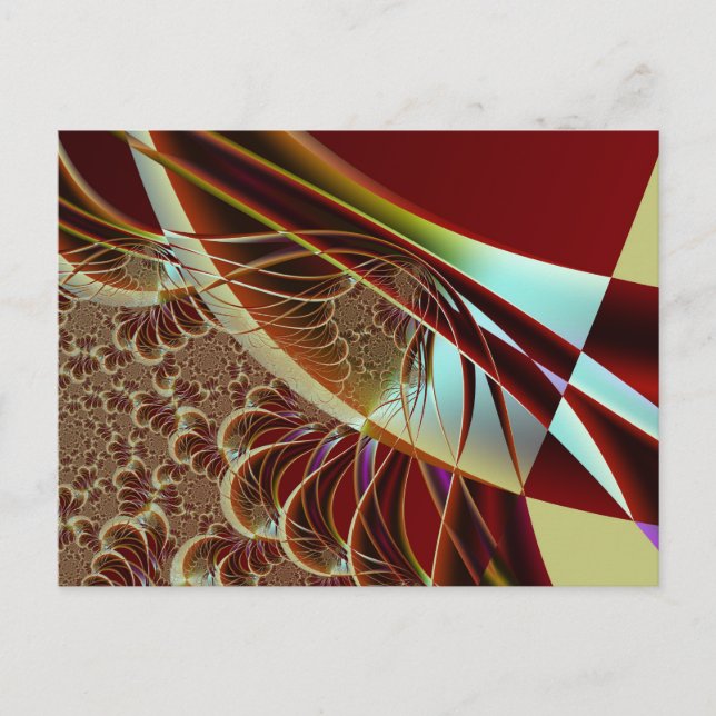Carte Postale Angle Distant Pour Enfiler L'Art Fractal (Devant)