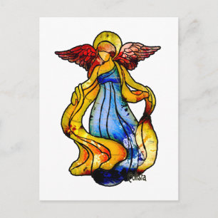 Carte Postale Angle en verre tendu