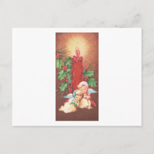 Carte Postale Angles vintages de lumière de bougie