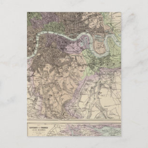 Carte Postale Angleterre et Pays de Galles - Villes, ports et po