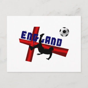 Carte Postale Angleterre soccer vélo kick cadeau t-shirts et équ