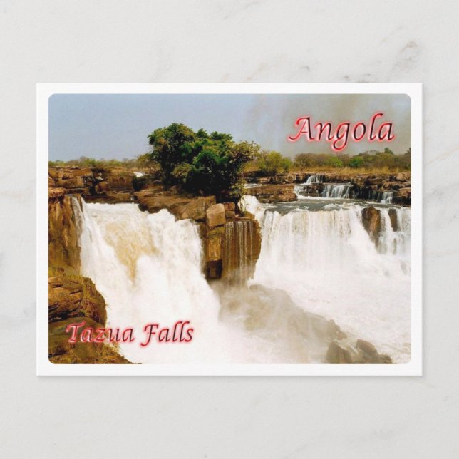 Carte Postale Angola - Chutes de Tazua - (Devant)
