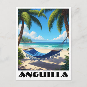 Carte Postale Anguilla Caribbean Beach Hammock