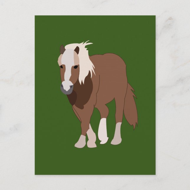 Carte Postale Animal de la nature du cheval (Devant)