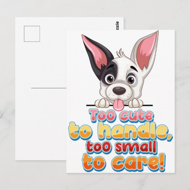 Carte postale animal - Funny Pet Humour 2025 (Devant / Derrière)