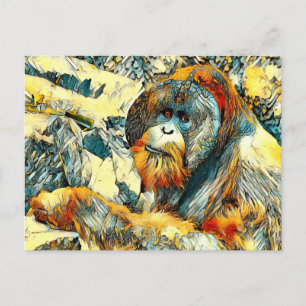 Carte Postale AnimalArt_OrangUtan_001