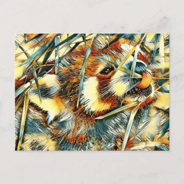 Carte Postale AnimalArt_RedPanda_003 (Devant)