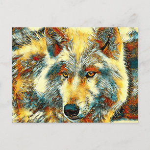 Carte Postale AnimalArt_Wolf_004