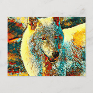 Carte Postale AnimalArt_Wolf_009