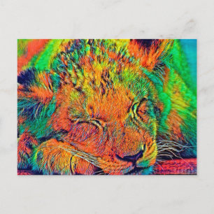 Carte Postale AnimalColor_Lion_002