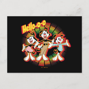 Carte Postale Animaniacs   Hello-o Retro Equalizer Graphic