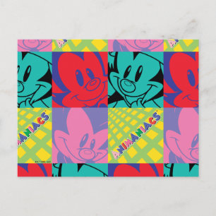 Carte Postale Animaniacs   Warner Siblings Pop Art Graphic