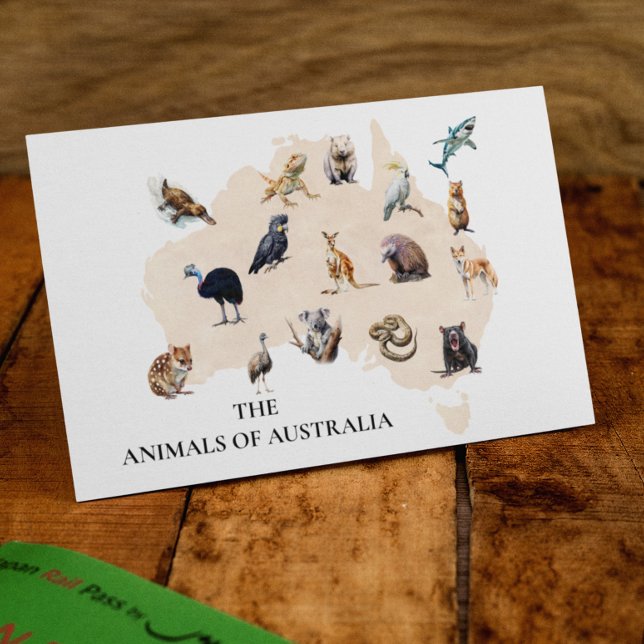 Carte Postale Animaux d'Australie (Créateur téléchargé)