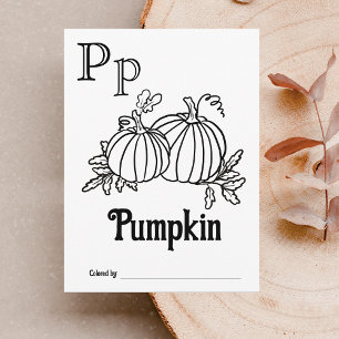 Carte Postale Animaux des bois ABC Coloration Activité du Baby s