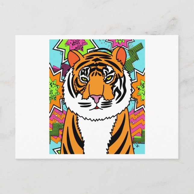 Carte Postale Animaux sauvages de Patty Tiger (Devant)