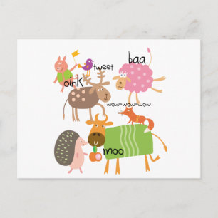 Carte Postale Animaux stupides