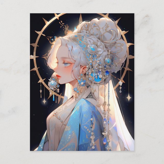 Carte Postale Anime Princess Imaginaire Art (Devant)